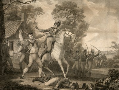 ピーターフランシスコギャラントアクションとターレトンの騎兵9人、パブ。 1814 作： David Edwin