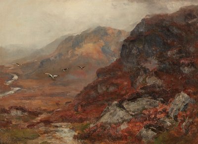 ハイランドヒルズ（キャンバスに油彩） 作： David Farquharson