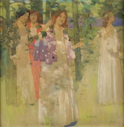 聖アグネスの行列（紙にトイレ） 作： David Gauld