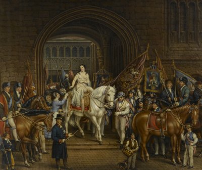 1829年、1867年のレディゴディバ行列 作： David Gee
