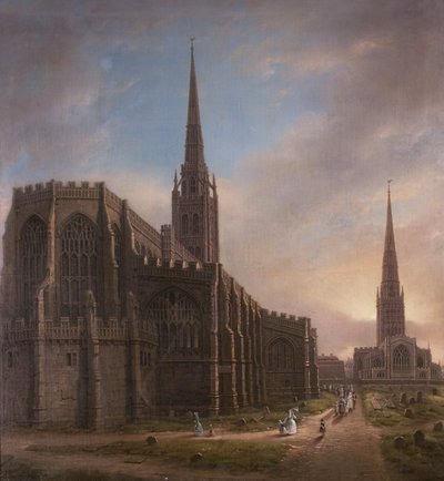 セントマイケルズとホーリートリニティ教会、1849年、コベントリー、ノースイースト 作： David Gee
