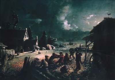 コーンハスク、ca。 1863-64。 作： David Gilmour Blythe
