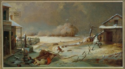ハーフウェイハウス、1864年 作： David Gilmour Blythe