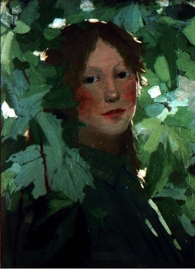 女の子の頭 作： David Gould