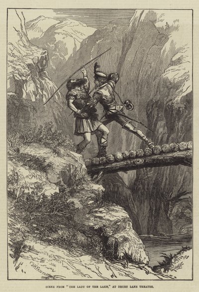 ドゥルーリーレーン劇場での湖の女性のシーン 作： David Henry Friston