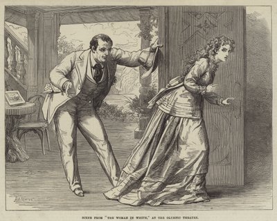 オリンピック劇場での白衣の女のシーン 作： David Henry Friston