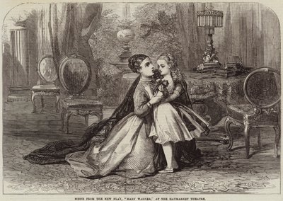 ヘイマーケットシアターでの新劇、メアリーワーナーのシーン 作： David Henry Friston