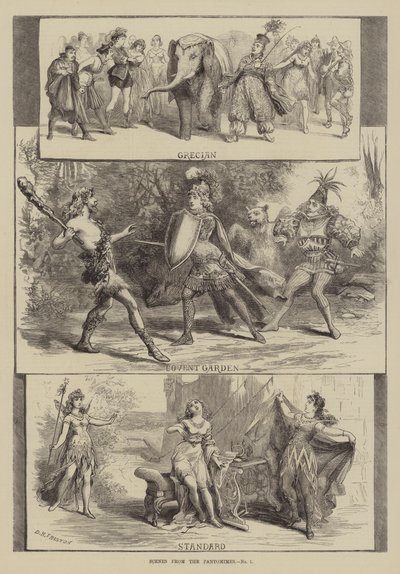 パントマイムのシーン 作： David Henry Friston