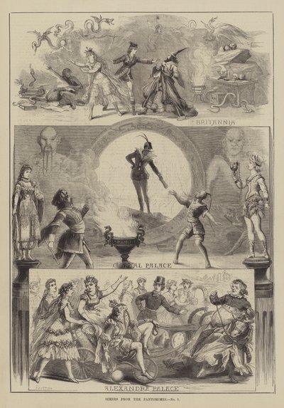パントマイムのシーン 作： David Henry Friston