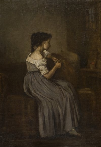 座っている女の子の研究 作： David Jacobsen
