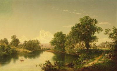 1859年、ニューヨーク州アルスター郡のエソパスクリーク 作： David Johnson