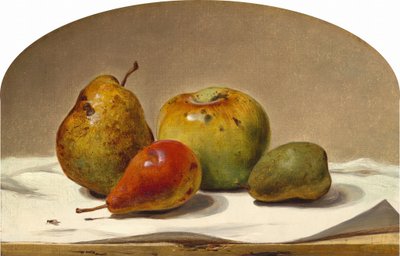 3 つの梨と 1 つのリンゴ、1857 年。 作： David Johnson