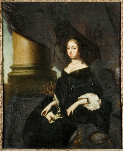 スウェーデンの女王、ホルスタインゴットープ1636-1715のヘドヴィグエレオノーラの肖像、c。 1670。 作： David Klöcker Ehrenstrahl