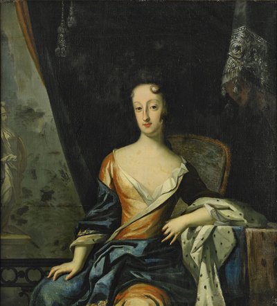 Ulrika Eleonora 1688-1741、スウェーデンの女王の肖像 作： David Krafft von