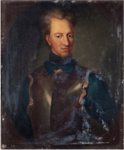 スウェーデン王チャールズ12世の肖像 1682-1718 作： David Krafft von
