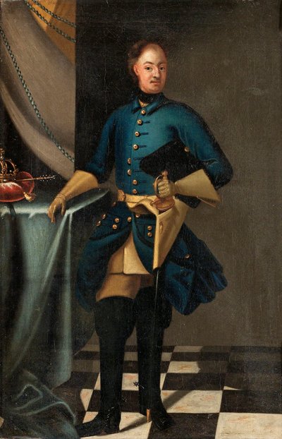 スウェーデン王チャールズ 12 世の肖像、1682～1718 年、c. 1716年 作： David Krafft von