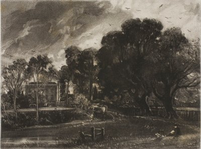 コンスタブルの『イギリスの風景』（サフォーク州イースト・バーグホルト）扉絵 作： David Lucas