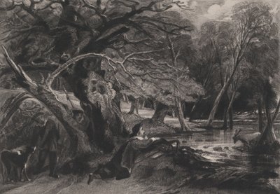 ジャックと傷ついたクワガタ シェイクスピア、お気に召すまま、第 2 幕、第 1 場、1830 年。 作： David Lucas