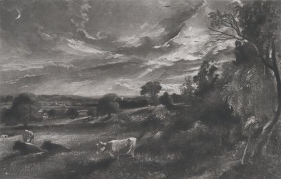 夏の夜、1831 年。 作： David Lucas