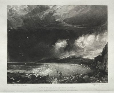 風景のさまざまな主題、イギリスの風景の特徴...ウェイマスベイ、ドーセットシャー、1830年。 作： David Lucas