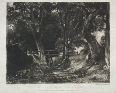 風景の様々な主題、写真からの英国の風景の特徴...、1830年。 作： David Lucas