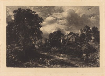 グリーブファーム (b) 作： David Lucas after John Constable