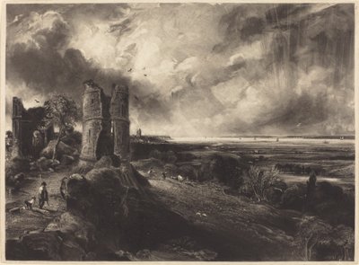 ハドレー城（大皿） 作： David Lucas after John Constable