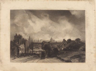 サー リチャード スティールズ コテージズ 作： David Lucas after John Constable
