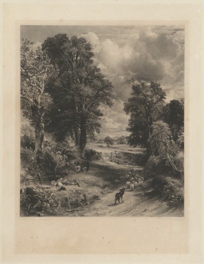 とうもろこし畑 作： David Lucas after John Constable