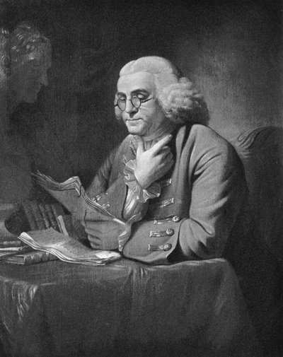 ベンジャミンフランクリン、c1766 作： David Martin