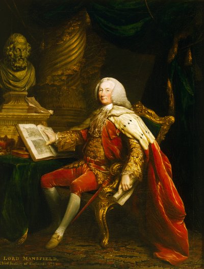 初代マンスフィールド伯ウィリアム・マレーの肖像、1770年頃 作： David Martin