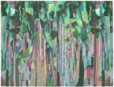 Spaces Inbetween』2017年 ミックスドメディア・ウッドパネル 作： David McConochie