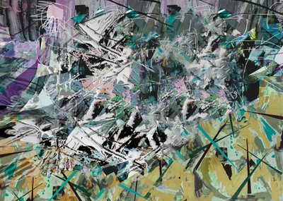 Tanglewood, 2017, Mixed Media on Wood Panel. 作： David McConochie