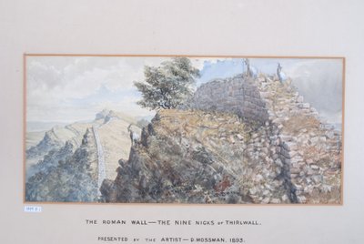 ローマの壁-サールウォールのナインニックス、1880-89年（紙にトイレ） 作： デビッド・モスマン