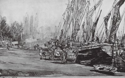 ロンドンチズウィック、ロータイド（リトグラフ） 作： デヴィッド・ミュアヘッド (後) ボーン