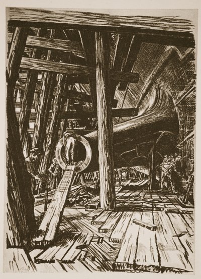 カントリー・ライフ社刊『西部戦線』の挿絵。 作： David Muirhead Bone