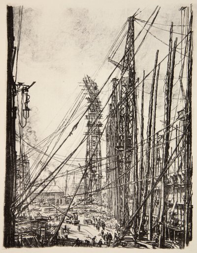 カントリー・ライフ社刊『西部戦線』の挿絵。 作： David Muirhead Bone