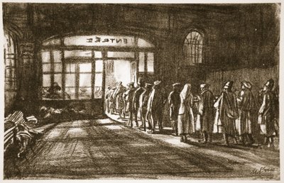 カントリー・ライフ社刊『西部戦線』の挿絵。 作： David Muirhead Bone