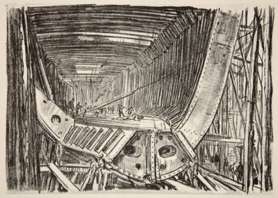 カントリー・ライフ社刊『西部戦線』からのイラスト。 作： David Muirhead Bone