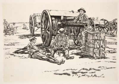 カントリー・ライフ社刊『西部戦線』からのイラスト。 作： David Muirhead Bone