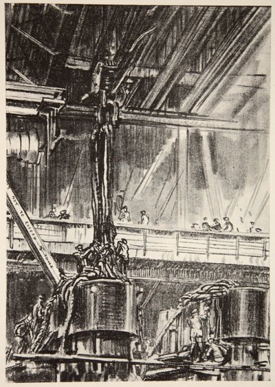 カントリー・ライフ社刊『西部戦線』の挿絵。 作： David Muirhead Bone