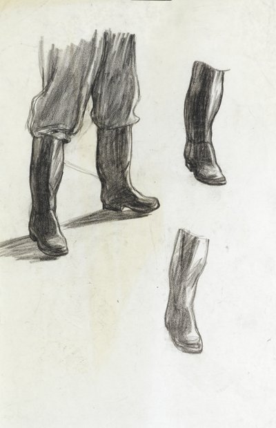 アイスランド沖での冬季鉱山敷設調査 作： David Muirhead Bone
