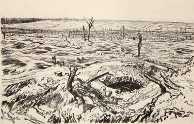 カントリー・ライフ社刊『西部戦線』からのイラスト。 作： David Muirhead Bone