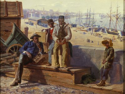 キーサイドの黒人少年、1865年頃 作： David Norslup