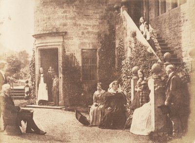 ボナリー・タワーズ。 コックバーン卿の家、1843-47。 作成者: David Octavius Hill、Robert Adamson、Hill & Adamson。 作： Hill and Adamson