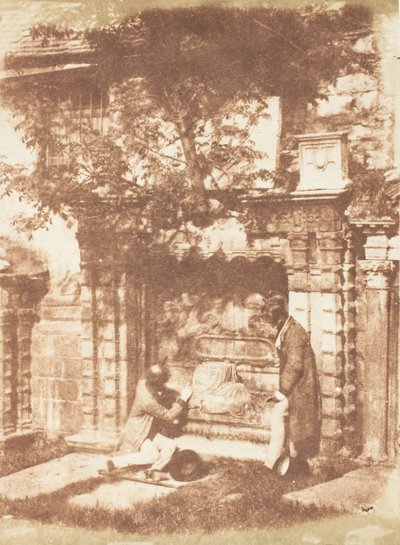 エジンバラ。 グレイフライアーズ チャーチヤード、1843-47。 作成者: David Octavius Hill、Robert Adamson、Hill & Adamson。 作： Hill and Adamson