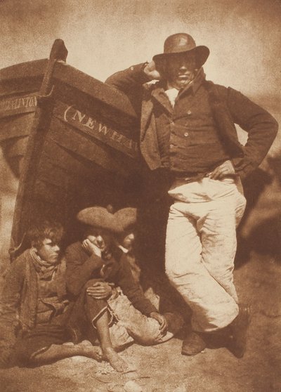 James Linton and Three Boys、Newhaven、184347、印刷 c. 1916. 作成者: David Octavius Hill、Robert Adamson、Hill & Adamson。 作： Hill and Adamson