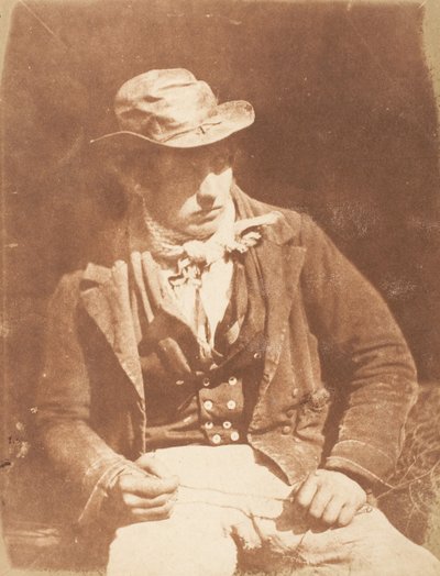 ニューヘブンの漁師、1843～47年。 作成者: David Octavius Hill、Robert Adamson、Hill & Adamson。 作： Hill and Adamson