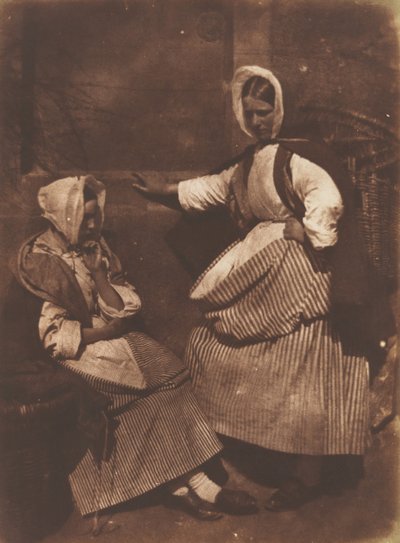 ニューヘブン・フィッシュワイブズ、カリフォルニア州。 1845. 作成者: David Octavius Hill、Robert Adamson、Hill & Adamson。 作： Hill and Adamson