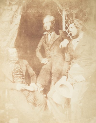 Ogilvie Fairly、Capt. Hamilton、および Gilmore、1843-47。 作成者: David Octavius Hill、Robert Adamson、Hill & Adamson。 作： Hill and Adamson